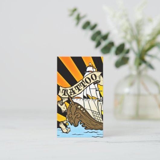 海賊船の刺青 名刺 (スタンド正面)