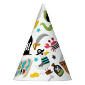 海賊船の宝物の誕生日パーティー パーティーハット (左)