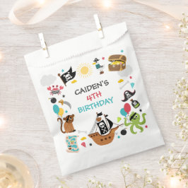 海賊船の宝物の誕生日パーティー フェイバーバッグ