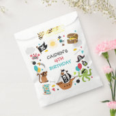 海賊船の宝物の誕生日パーティー フェイバーバッグ (封をした状態)