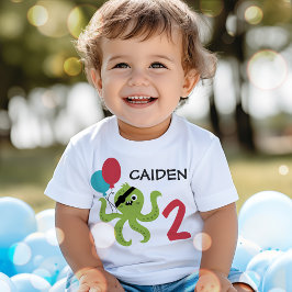 海賊船の宝物の誕生日パーティー ベビーTシャツ