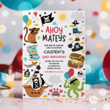 海賊船の宝物の誕生日パーティー