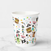 海賊船の宝物の誕生日パーティー 紙コップ (左)