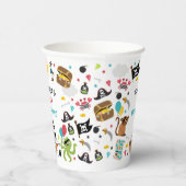 海賊船の宝物の誕生日パーティー 紙コップ (右)