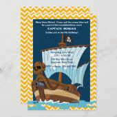 海賊船の招待状 招待状 (正面/裏面)