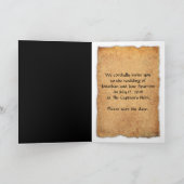 海賊船の招待状 招待状 (内部)