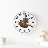 海賊船の時計 ラージ壁時計 (ホーム)