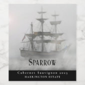 海賊船の模造品カスタムワインラベル ワインラベル (シングルラベル)