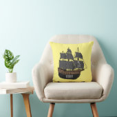 海賊船の漫画イラストレーション クッション (椅子)