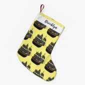 海賊船の漫画イラストレーション スモールクリスマスストッキング (正面 (吊り時))