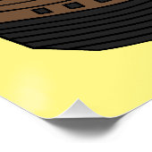 海賊船の漫画イラストレーション ポスター (コーナー)