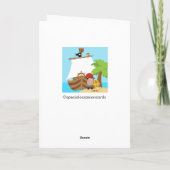 海賊船の男の子の誕生日の挨拶状 カード (裏面)