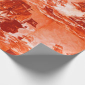 海賊船の赤海戦 ラッピングペーパー (角)