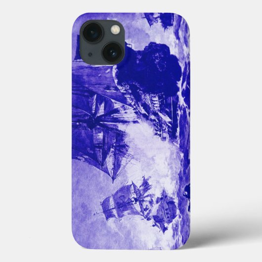 海賊船の青い戦い Case-Mate iPhoneケース (裏面)