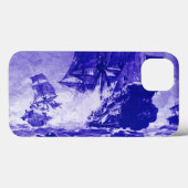 海賊船の青い戦い Case-Mate iPhoneケース (裏面 (横))