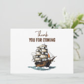 海賊船の8歳誕生日おめでとう！ サンキューカード (スタンド正面)