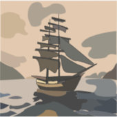 海賊船アドベンチャー海賊 シール (正面)