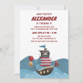 海賊船アホ航海のイボーイ誕生日パーティー 招待状 (正面)