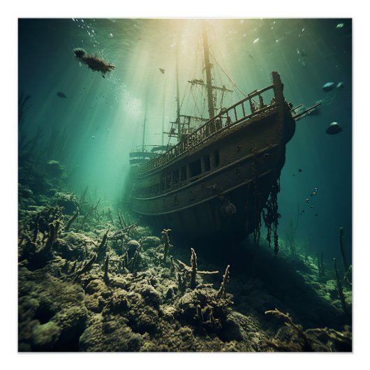 海賊船アートシリーズ – 初版#4 ポスター (正面)