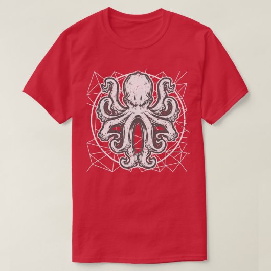 海賊船クラーケンのギフトタコ Tシャツ (デザイン正面)