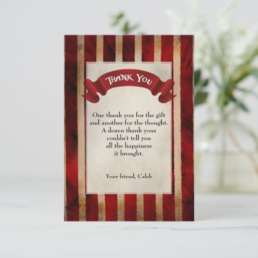 海賊船グランジ誕生日会サンキューカード サンキューカード (スタンド正面)