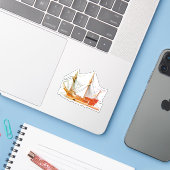 海賊船サンサルバドル シール (ノートパソコンとiPhone)