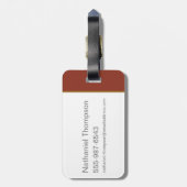 『海賊船シルエット』 ラゲッジタグ (裏面縦)