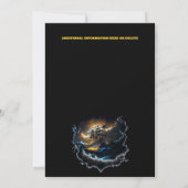 海賊船ジョリー・ロジャー旗 夜の嵐 皆さん 招待状 (裏面)