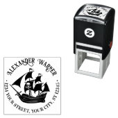 海賊船スカルクロスボーンズ名差出人住所 セルフインキングスタンプ (インサイチュ)