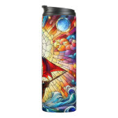 海賊船ステンドグラス・アート タンブラー (回転右)