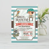 海賊船テーマ誕生会 招待状 (スタンド正面)