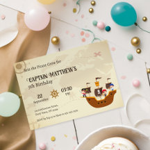 海賊船トレジャーマップ子供の誕生日パーティー