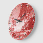 海賊船バトルレッド航海の ラージ壁時計 (傾斜)