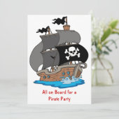 海賊船パーティー 招待状 (スタンド正面)