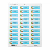 海賊船ボーイ誕生日差出人住所ラベル ラベル (フルシート)