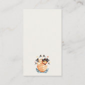 海賊船ライオンカブおむつラッフルベビーシャワー エンクロージャーカード (裏面)