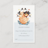 海賊船ライオンカブおむつラッフルベビーシャワー エンクロージャーカード (正面)