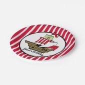 海賊船レッドストライプズ ペーパープレート (アングル)