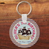 海賊船子供の誕生日パーティー キーホルダー (正面)