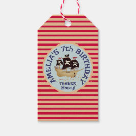 海賊船子供の誕生日パーティー ギフトタグ