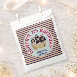 海賊船子供の誕生日パーティー フェイバーバッグ