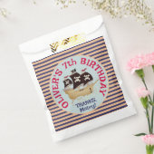 海賊船子供の誕生日パーティー フェイバーバッグ (封をした状態)