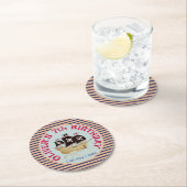 海賊船子供の誕生日パーティー ラウンドペーパーコースター (インサイチュ)