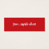 海賊船子供の誕生日党お願いプレゼントラベル (裏面)