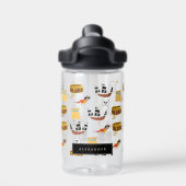 海賊船宝箱テーマ模型学校 ウォーターボトル (背面)