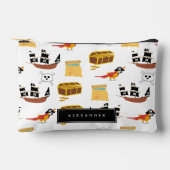 海賊船宝箱テーマ模様 アクセサリーポーチ (正面)