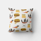 海賊船宝箱テーマ模様 クッション (正面)