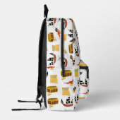 海賊船宝箱テーマ模様 プリントバックパック (左)