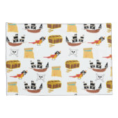 海賊船宝箱テーマ模様 枕カバー (裏面-右)