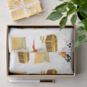 海賊船宝箱テーマ模様 薄葉紙 (ギフト)